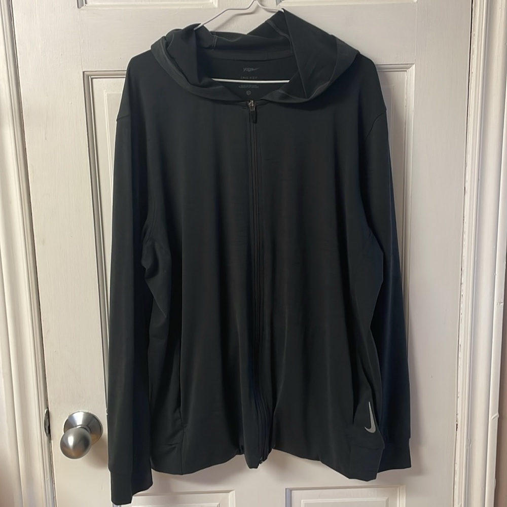 Nike Hyper Dri-FIT Full Zip Yoga Hoodie, Moisture-Wicking, unisex, men’s size L